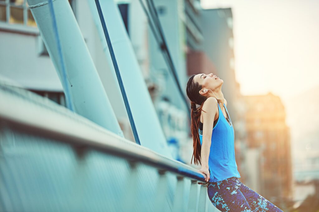 Runner,,Fitness,And,Woman,In,City,,Tired,And,Exhausted,With